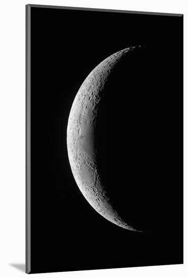 Waxing crescent Moon-null-Mounted Photographic Print