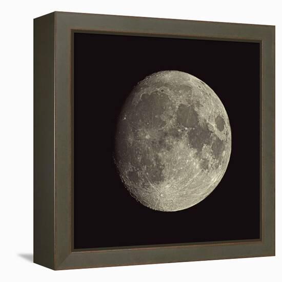 Waxing Gibbous Moon-Eckhard Slawik-Framed Premier Image Canvas