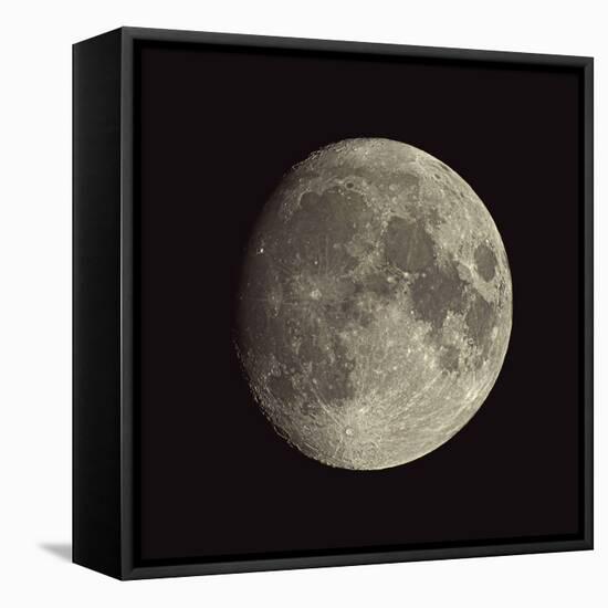 Waxing Gibbous Moon-Eckhard Slawik-Framed Premier Image Canvas