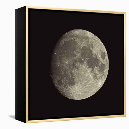 Waxing Gibbous Moon-Eckhard Slawik-Framed Premier Image Canvas