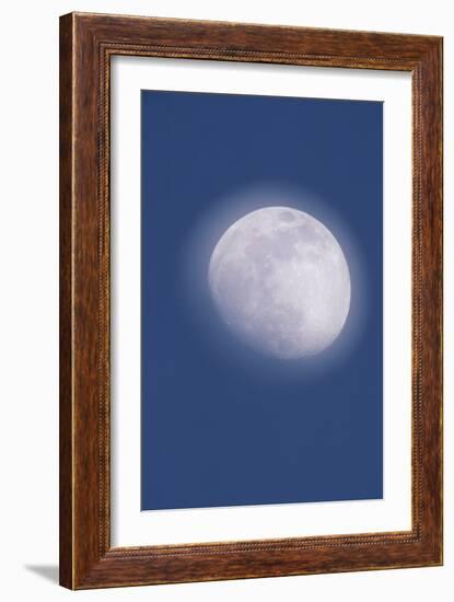 Waxing Gibbous Moon-David Nunuk-Framed Photographic Print