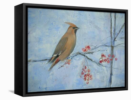 Waxwing (Detail), 2013-Ruth Addinall-Framed Premier Image Canvas