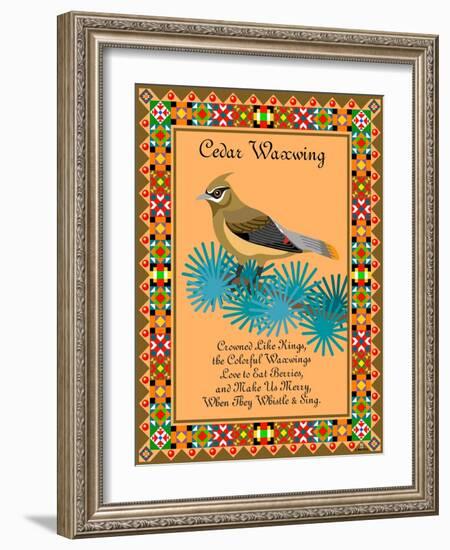 Waxwing Quilt-Mark Frost-Framed Giclee Print