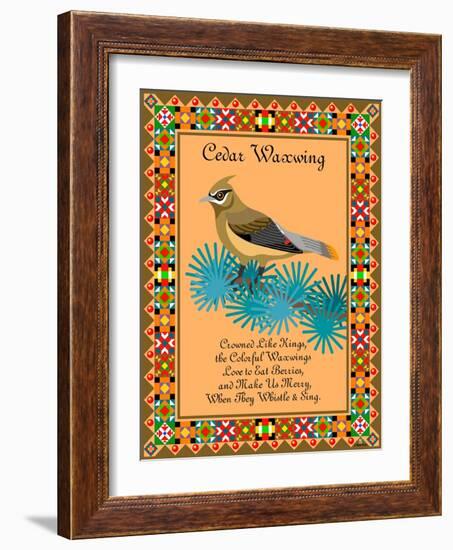 Waxwing Quilt-Mark Frost-Framed Giclee Print