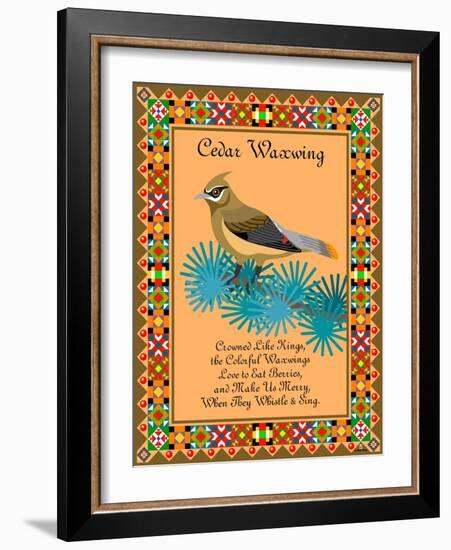 Waxwing Quilt-Mark Frost-Framed Giclee Print