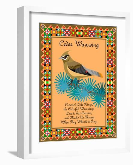 Waxwing Quilt-Mark Frost-Framed Giclee Print