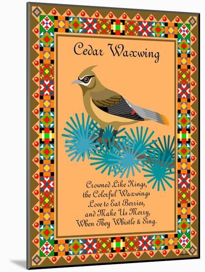 Waxwing Quilt-Mark Frost-Mounted Giclee Print