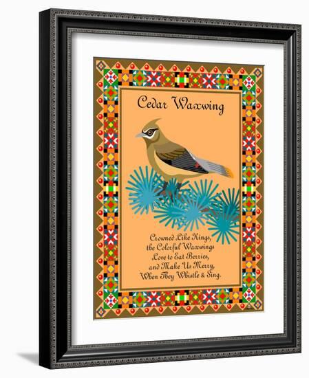 Waxwing Quilt-Mark Frost-Framed Giclee Print