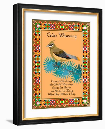 Waxwing Quilt-Mark Frost-Framed Giclee Print