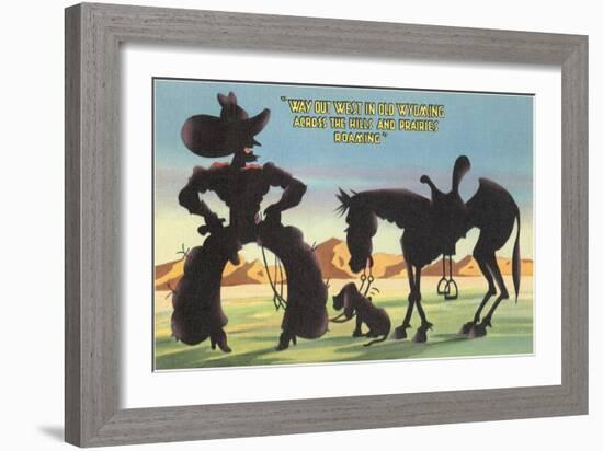 Way out West in Old Wyoming-null-Framed Art Print