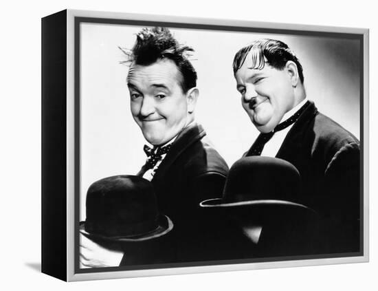 Way Out West, Stan Laurel, Oliver Hardy, 1937-null-Framed Stretched Canvas