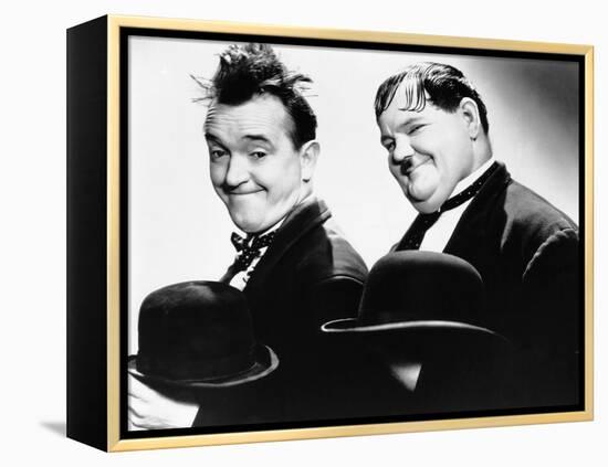 Way Out West, Stan Laurel, Oliver Hardy, 1937-null-Framed Stretched Canvas