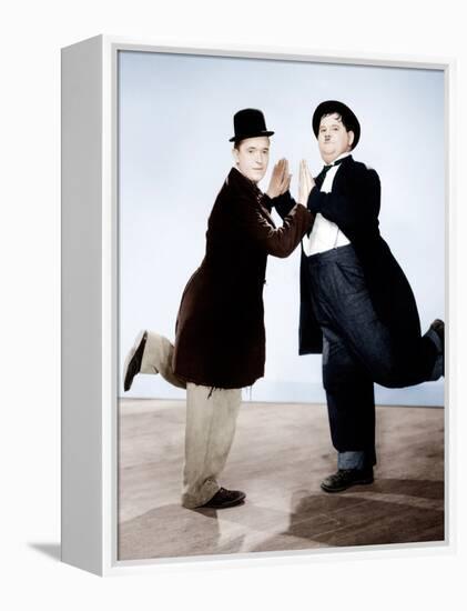 Way Out West, Stan Laurel, Oliver Hardy, 1937-null-Framed Stretched Canvas