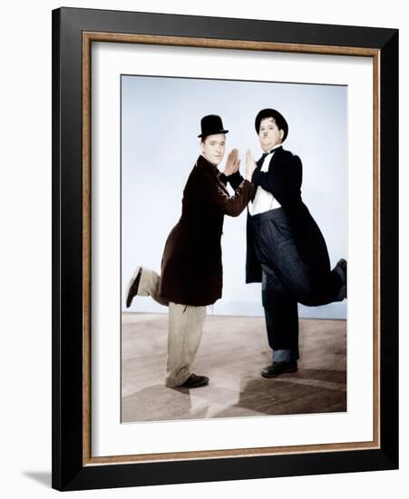 Way Out West, Stan Laurel, Oliver Hardy, 1937-null-Framed Photo