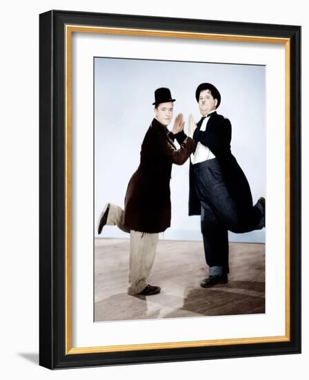 Way Out West, Stan Laurel, Oliver Hardy, 1937-null-Framed Photo