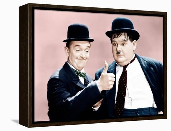 Way Out West, Stan Laurel, Oliver Hardy, 1937-null-Framed Stretched Canvas