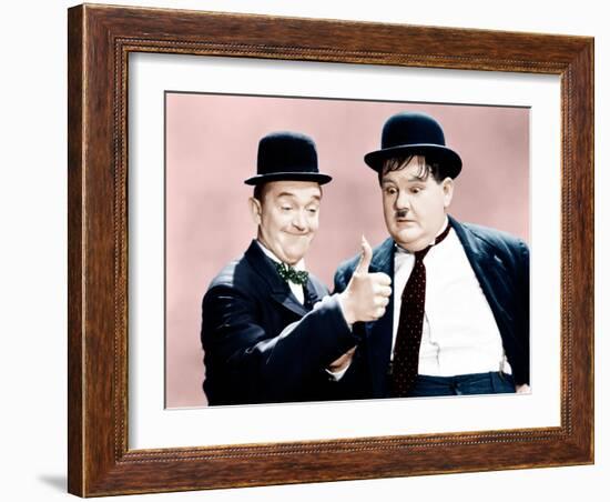 Way Out West, Stan Laurel, Oliver Hardy, 1937-null-Framed Photo