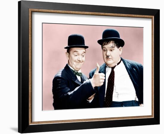 Way Out West, Stan Laurel, Oliver Hardy, 1937-null-Framed Photo