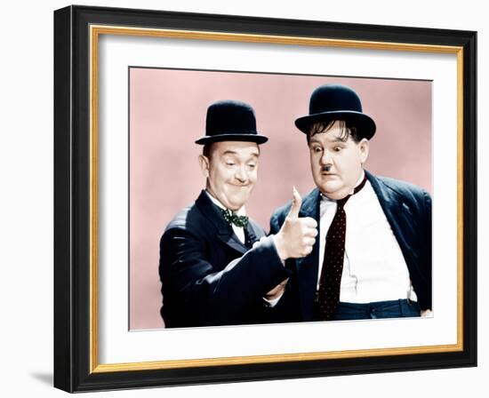 Way Out West, Stan Laurel, Oliver Hardy, 1937-null-Framed Photo