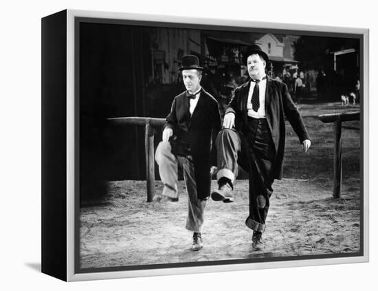 Way Out West, Stan Laurel, Oliver Hardy, 1937-null-Framed Stretched Canvas