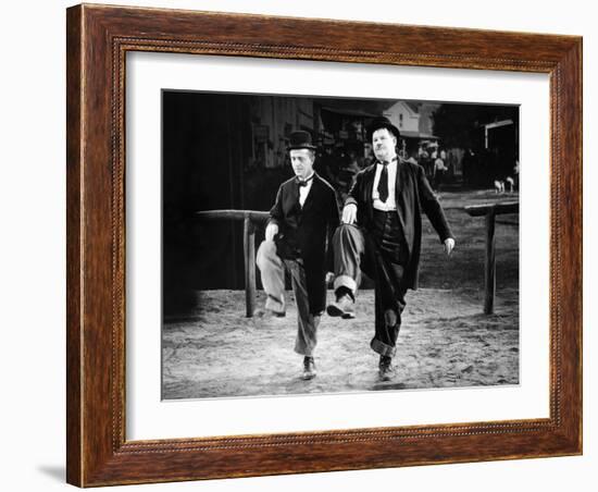 Way Out West, Stan Laurel, Oliver Hardy, 1937-null-Framed Premium Photographic Print