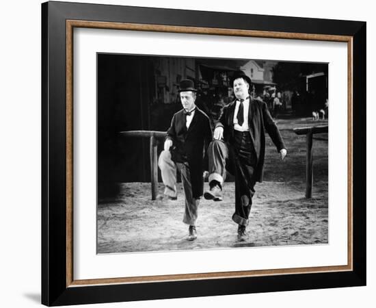 Way Out West, Stan Laurel, Oliver Hardy, 1937-null-Framed Premium Photographic Print