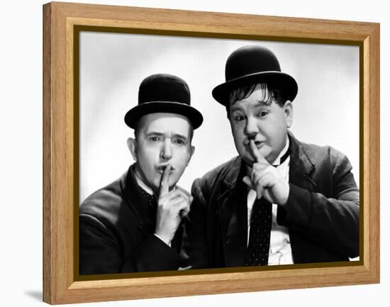 Way Out West, Stan Laurel, Oliver Hardy, 1937-null-Framed Stretched Canvas