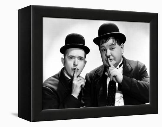 Way Out West, Stan Laurel, Oliver Hardy, 1937-null-Framed Stretched Canvas