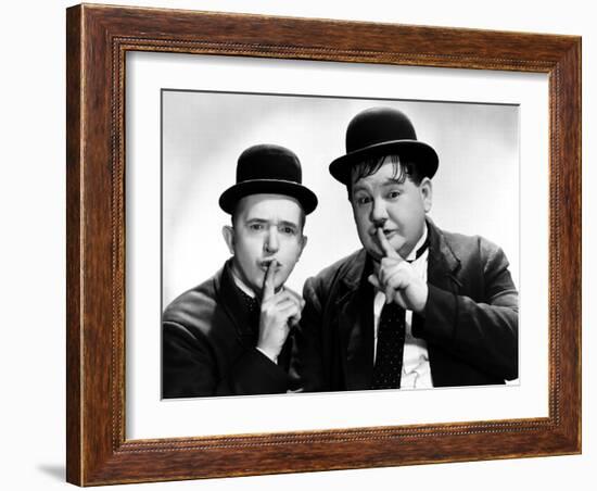 Way Out West, Stan Laurel, Oliver Hardy, 1937-null-Framed Premium Photographic Print