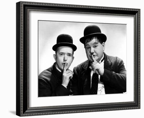 Way Out West, Stan Laurel, Oliver Hardy, 1937-null-Framed Premium Photographic Print