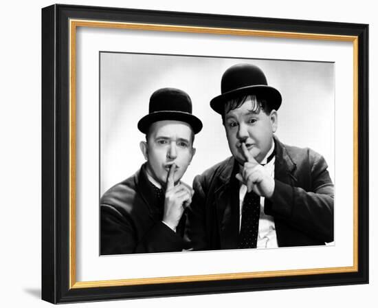Way Out West, Stan Laurel, Oliver Hardy, 1937-null-Framed Premium Photographic Print