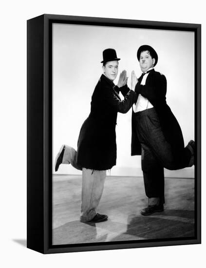 Way Out West, Stan Laurel, Oliver Hardy, 1937-null-Framed Stretched Canvas