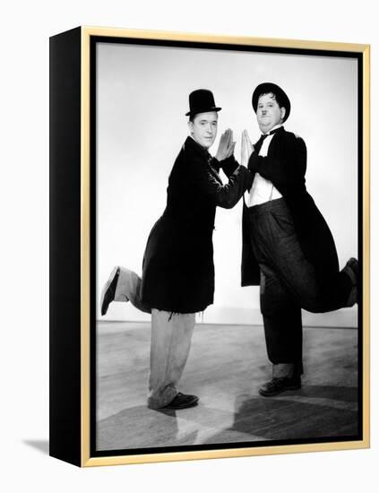 Way Out West, Stan Laurel, Oliver Hardy, 1937-null-Framed Stretched Canvas