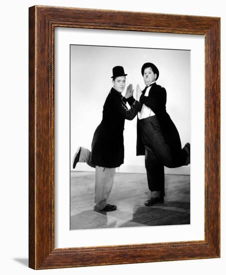 Way Out West, Stan Laurel, Oliver Hardy, 1937-null-Framed Photo