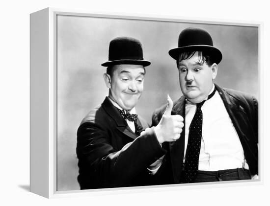 Way Out West, Stan Laurel, Oliver Hardy [Laurel and Hardy], 1937-null-Framed Stretched Canvas