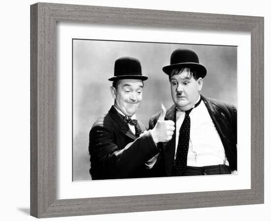 Way Out West, Stan Laurel, Oliver Hardy [Laurel and Hardy], 1937-null-Framed Photo