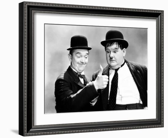 Way Out West, Stan Laurel, Oliver Hardy [Laurel and Hardy], 1937-null-Framed Photo