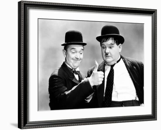 Way Out West, Stan Laurel, Oliver Hardy [Laurel and Hardy], 1937-null-Framed Photo