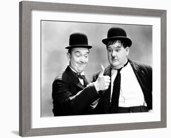 Way Out West, Stan Laurel, Oliver Hardy [Laurel and Hardy], 1937-null-Framed Photo