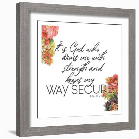 Way Secure-Jace Grey-Framed Art Print