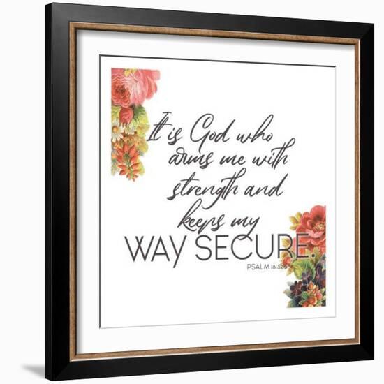 Way Secure-Jace Grey-Framed Art Print