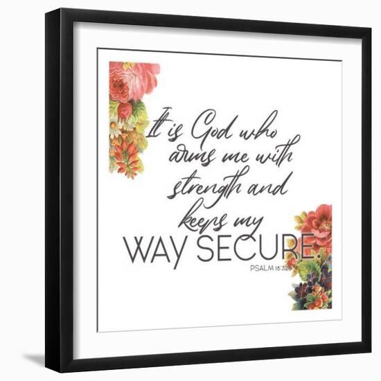 Way Secure-Jace Grey-Framed Art Print