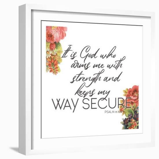 Way Secure-Jace Grey-Framed Art Print