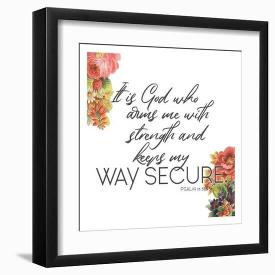 Way Secure-Jace Grey-Framed Art Print