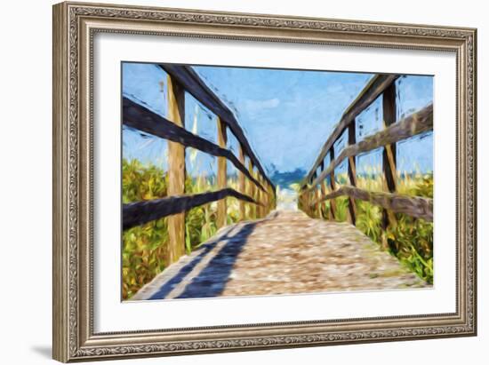 Way to the Beach II - In the Style of Oil Painting-Philippe Hugonnard-Framed Giclee Print