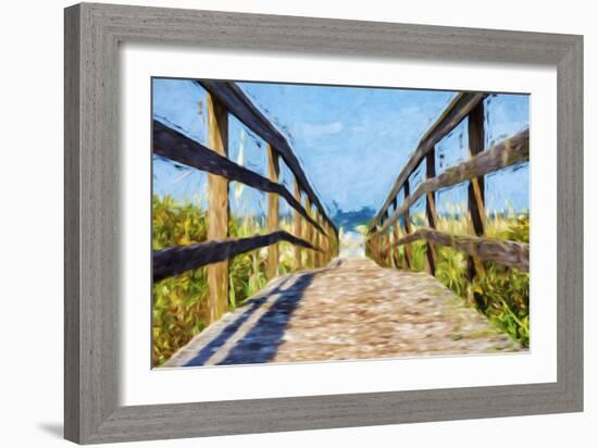 Way to the Beach II - In the Style of Oil Painting-Philippe Hugonnard-Framed Giclee Print