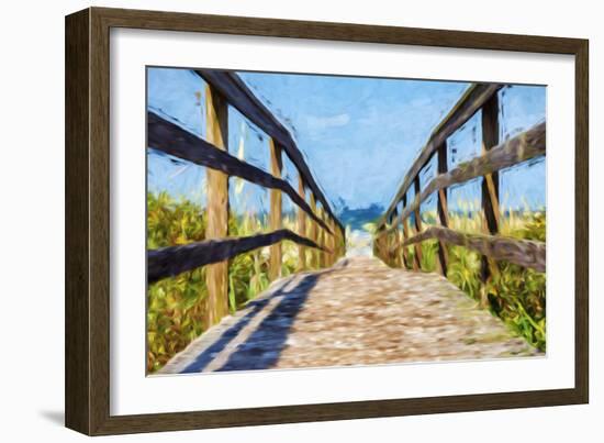 Way to the Beach II - In the Style of Oil Painting-Philippe Hugonnard-Framed Giclee Print