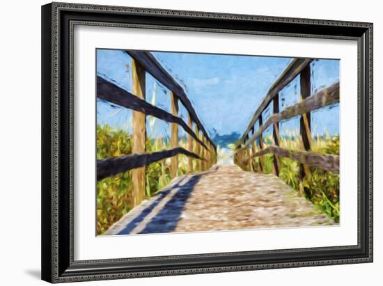 Way to the Beach II - In the Style of Oil Painting-Philippe Hugonnard-Framed Giclee Print