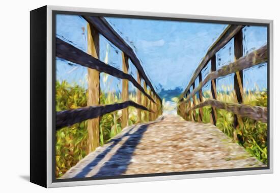 Way to the Beach II - In the Style of Oil Painting-Philippe Hugonnard-Framed Premier Image Canvas