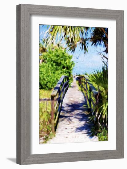 Way to the Beach - In the Style of Oil Painting-Philippe Hugonnard-Framed Giclee Print